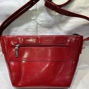 HOBO International Red Leather Cross Body.